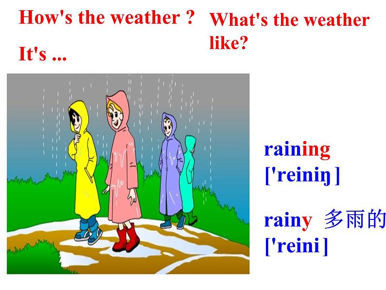 Unit 7 It 's raining Section A 1a-1c课件22张缺少音频第7页