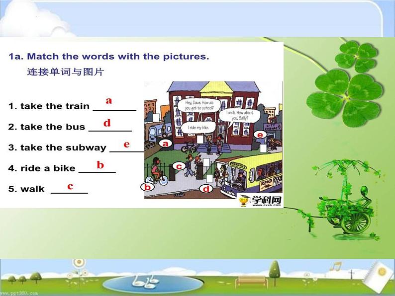 Unit 3  How do you get to school_Section A 1a - 2d 课件 （共有PPT26张，无音频）08