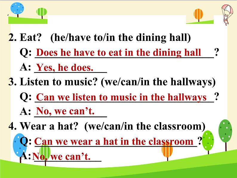 Unit 4 Don’t eat in class SectionA 3a-3c课件20张第8页