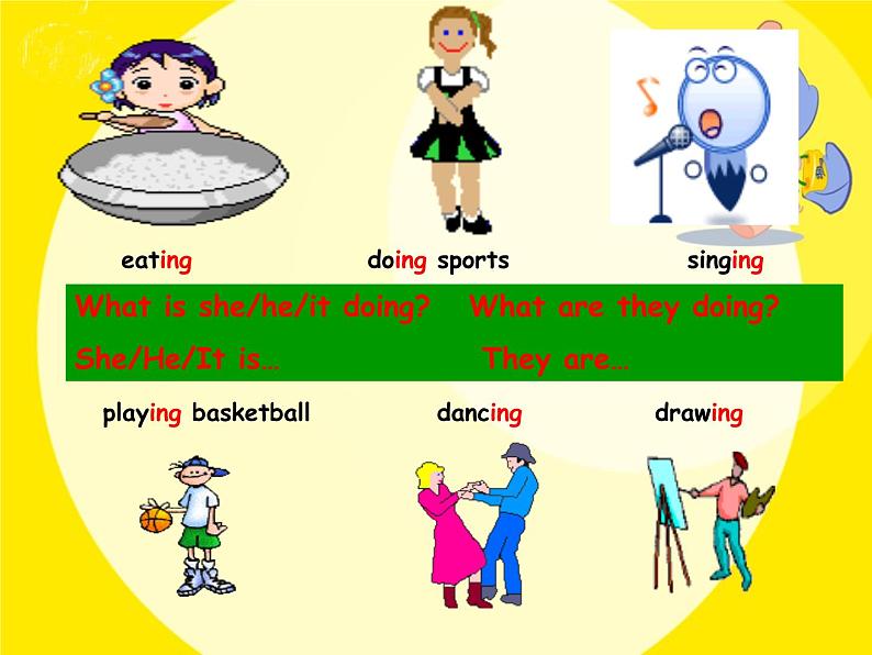 Unit 6 I 'm watching TV Section A  1a-1c课件 (共25张PPT无音频)第5页