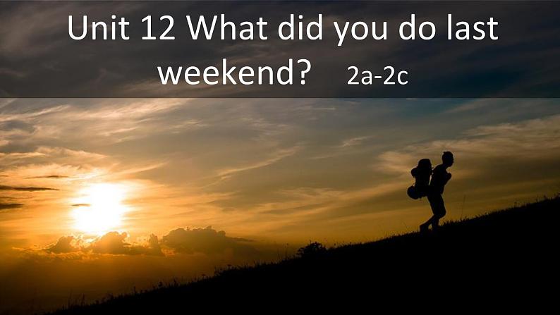 人教新目标(Go for it)版七年级下Unit 12 What did you do last weekend_ SectionB 2a-2c课件（14张PPT）01