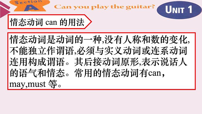 Unit 1 Can you play the guitar_ SectionA（3a-3c）课件 (共13张PPT)04