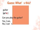 Unit 1  Can you play the guitar_Section A 1a-2d 课件（共有PPT28张，无音频）