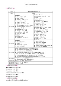 初中英语人教新目标 (Go for it) 版七年级下册Unit 4 Don’t eat in class.Section A教学设计