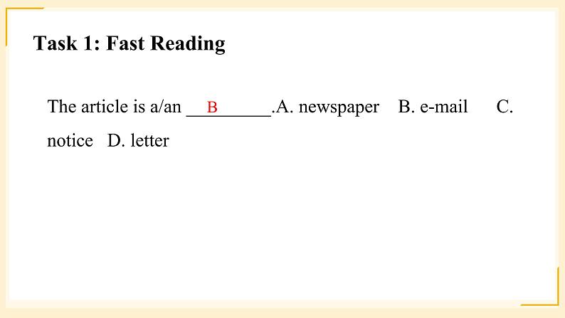 2021-2022学年人教版英语八年级上册Unit 9 SectionB Reading课件第4页