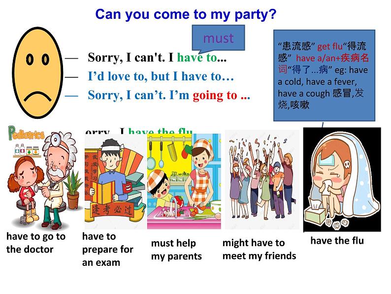 人教版八年级英语上册Unit 9 Can you come to my party_Section A（1a-1c）课件（共有PPT12张）05