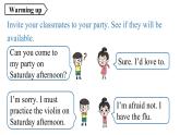人教八年级英语上 Unit 9  Can you come to my party_第五课时（SectionB3a-Self Check）（共有PPT31张）
