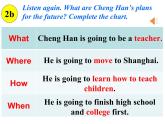 Unit 6 I'm going to study computer science. Section A 2a-2d 课件17张