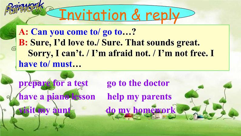 Unit 9 Can you come to my party_ Section A Grammar focus-3c 课件（共有PPT24张）第3页