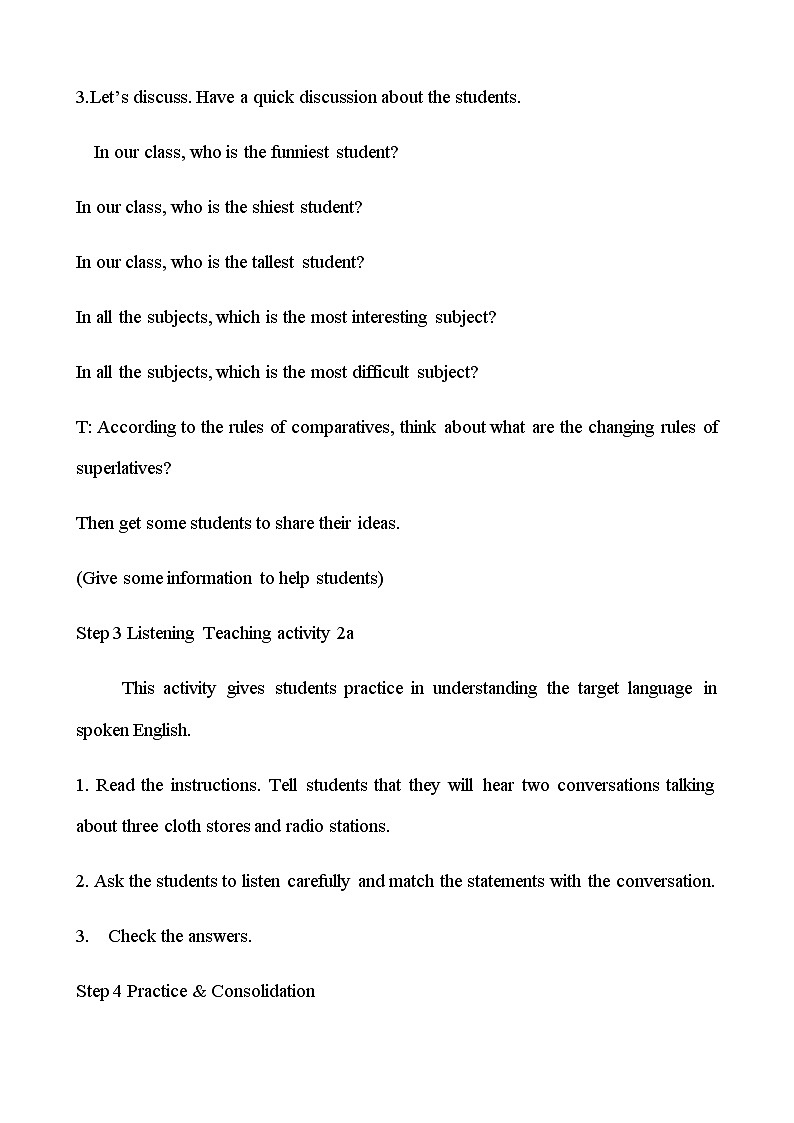 Unit4 What’s the best movie theater Section A (2a-2d) 教学设计第3页