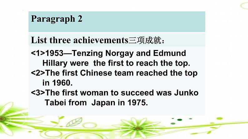 Unit 7 What's the highest mountain in the world_ SectionA3a-3c课件（共有PPT28张）08