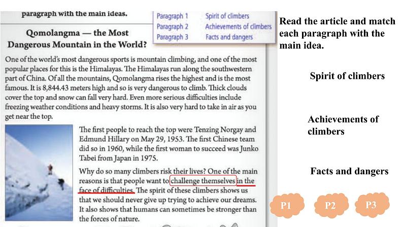 Unit 7 What's the highest mountain in the world_SectionA（3a-3c）课件（共有PPT17张）03