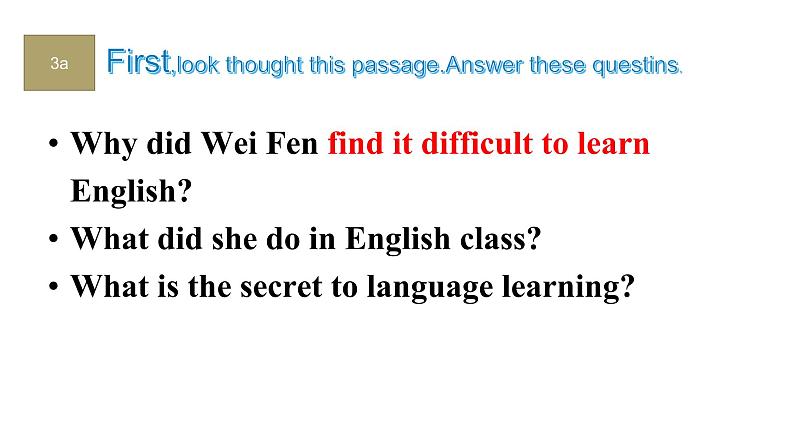 人教新目标版英语九年级全Unit 1 How can we become good learners_Section A 3a-3b课件（20张PPT无素材）03