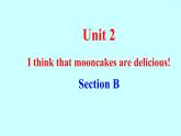 Unit 2 I think that mooncakes are delicious! Section B 知识点练习课件