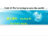 Unit 13  We’re trying to save the earth!Section B(3a-Self Check)课件(共12张PPT)