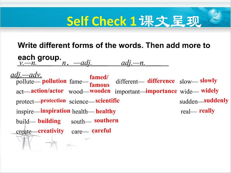 Unit 13  We’re trying to save the earthSection B(3a-Self Check)课件(共12张PPT)第6页