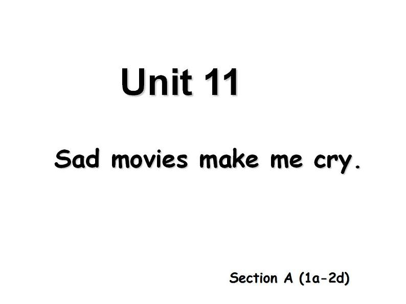 九上U11 Section A 1（1a-2d）第1页