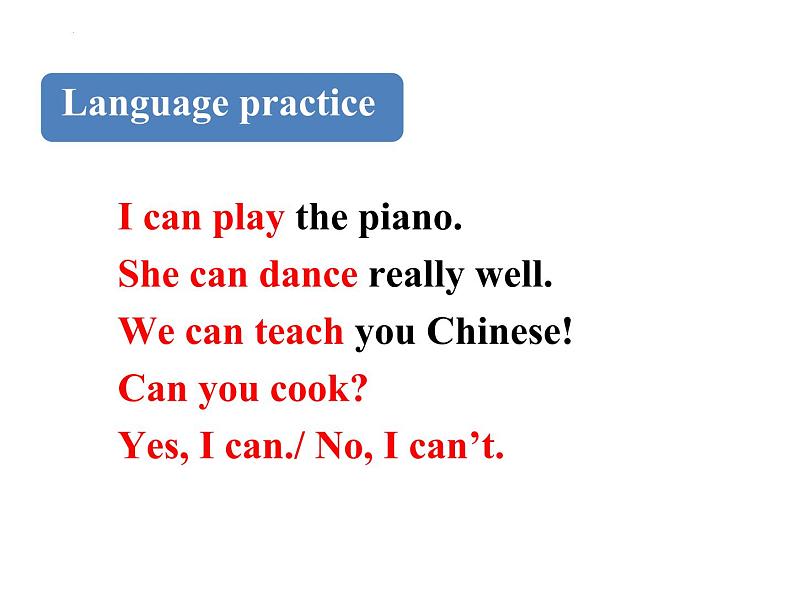 Module 2 What can you do _ Unit 3 Language in use课件 (共22张PPT)04