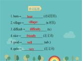 外研（新标准）版七年级下Module 7 My past life Unit 1 I was born in a small village.背默本课件（8张ppt）