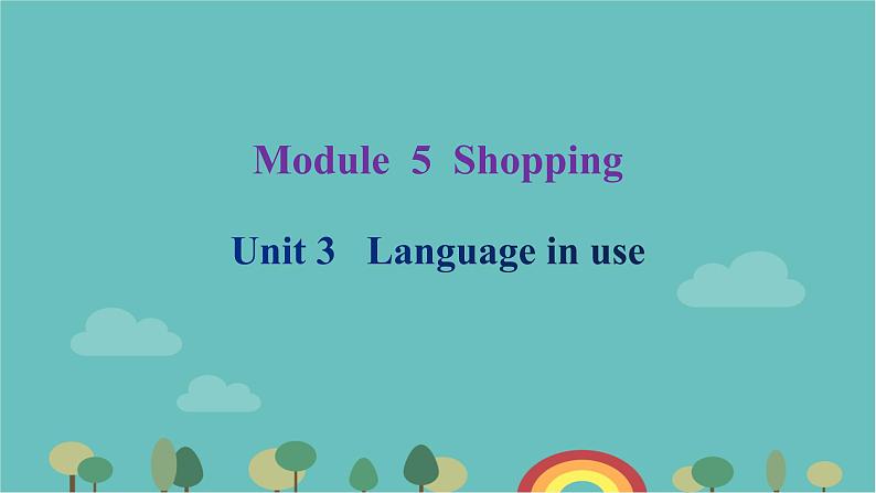 Module 5 Shopping Unit 3 Language in use课后习题课件31张第1页