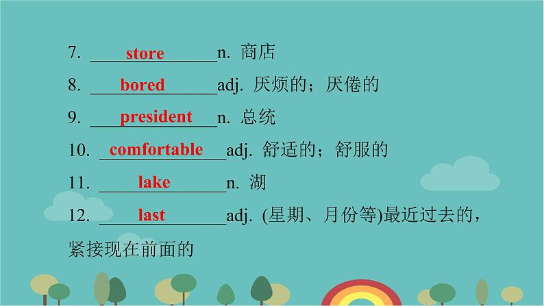 Module 7 My past life Unit 2 I was born in Quincy.习题课件47张05