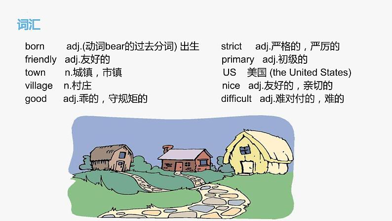 Module 7 My past life Unit 1 I was born in a small village.知识点课件12张03