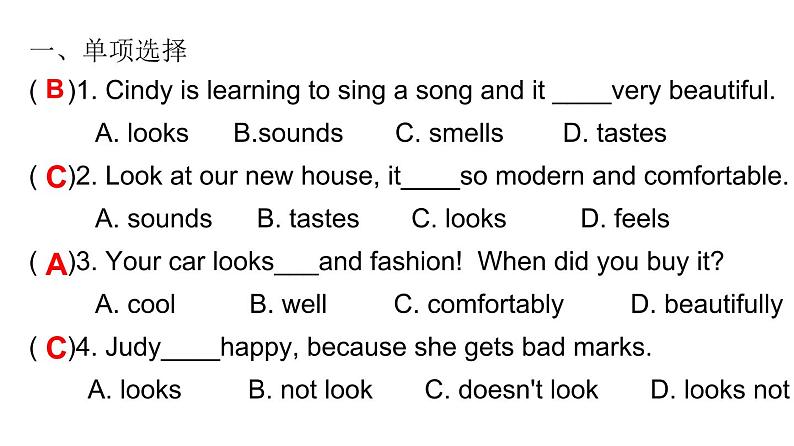 Module 1 Feelings and impressions Unit 3  Language in use课件13张03