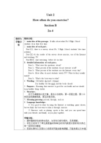 英语八年级上册Section B第四课时教案设计