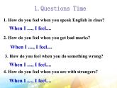 Module 1 Feelings and impressions Unit 2  I feel nervous when I speak Chinese .课件17张