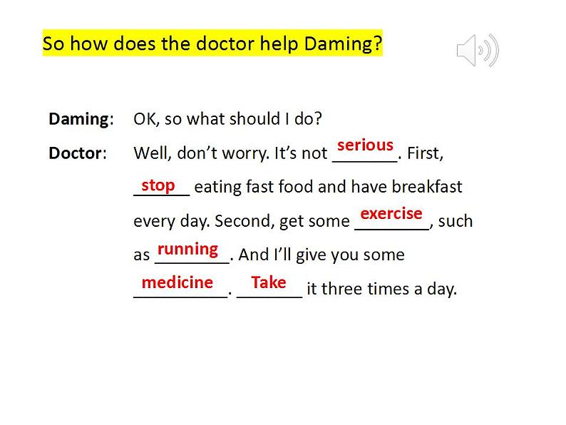 Module 4  Seeing the doctor Unit 1  I haven't done much exercise since I got my computer.听说课课件17张07