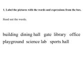 七年级外研版英语上册课件：Module 3 Unit 2  The library is on the left of the playground.(共23张PPT)