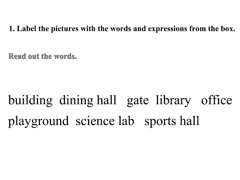 七年级外研版英语上册课件：Module 3 Unit 2  The library is on the left of the playground.(共23张PPT)05