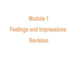 外研版八年级英语下册Module 1 Feelings and impressions 复习课课件17张