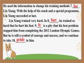 Module 8 Sports life Unit 2 He was invited to competitions around the world. 课件(共15张PPT)
