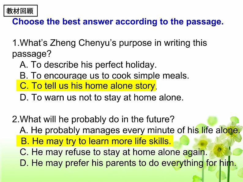 外研英语九上 Module 4 Home alone Unit 3 Language in use.课件15张03