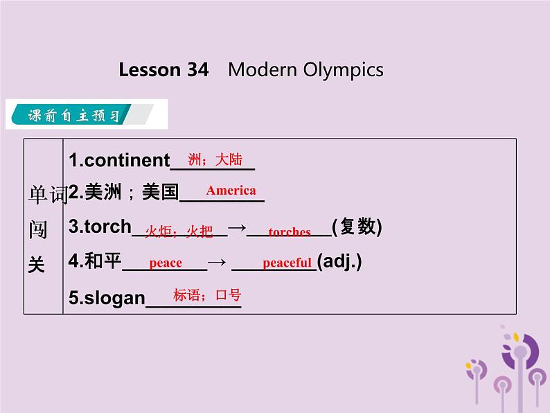 冀教版八年级英语下册Unit 6课件 lesson 34第3页