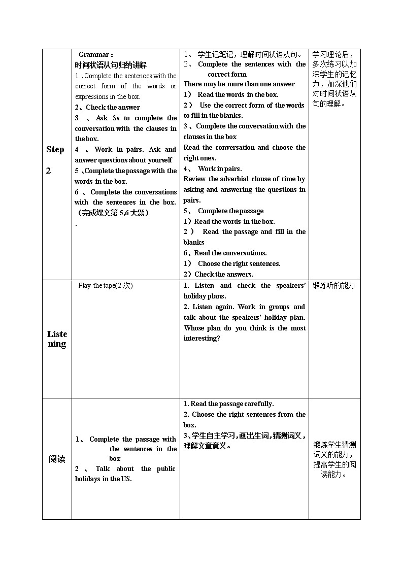外研版九上： Module 2 Unit 3 Language in use 教案02