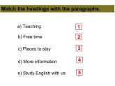 外研版英语八年级下册Module 7  Summer in Los Angeles Unit 2  Fill out a form and come to learn English in LA课件1