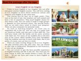 外研版英语八年级下册Module 7  Summer in Los Angeles Unit 2  Fill out a form and come to learn English in LA课件1