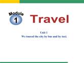 九年级下册Module 1 Travel Unit 1 We toured the city by bus and by taxi.语言点课件(共21张PPT)