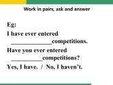 外研版初中英语八年级下册 Module 2 Unit 2They have seen the Pyramids.．（共21张PPT）