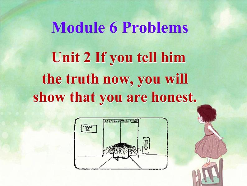 外研版英语九上册课件Module 6 Problems Unit 2 If you tell him the truth now you will show that you are honest.01