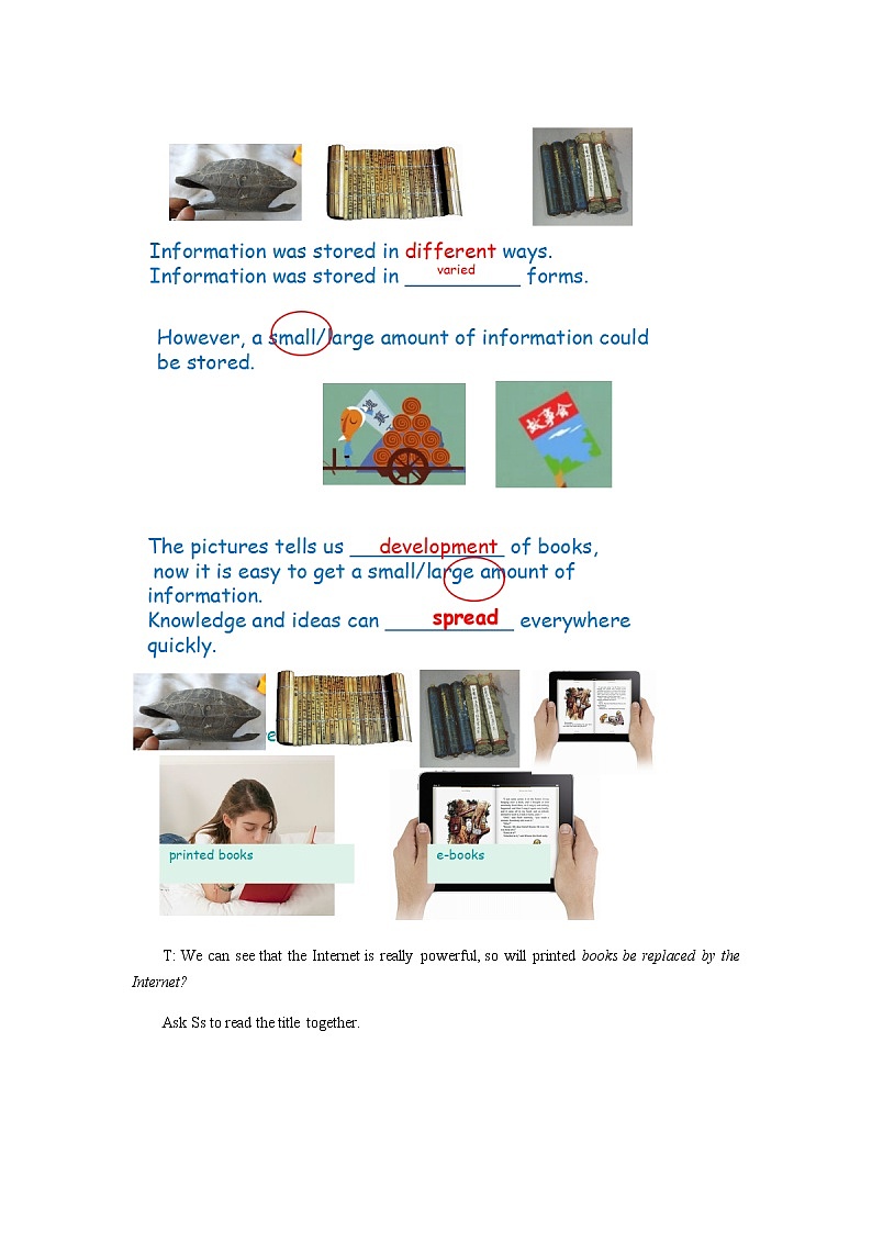 外研版九年级上册 Module 9 unit2 Will books be replaced by the Internet？.教案03