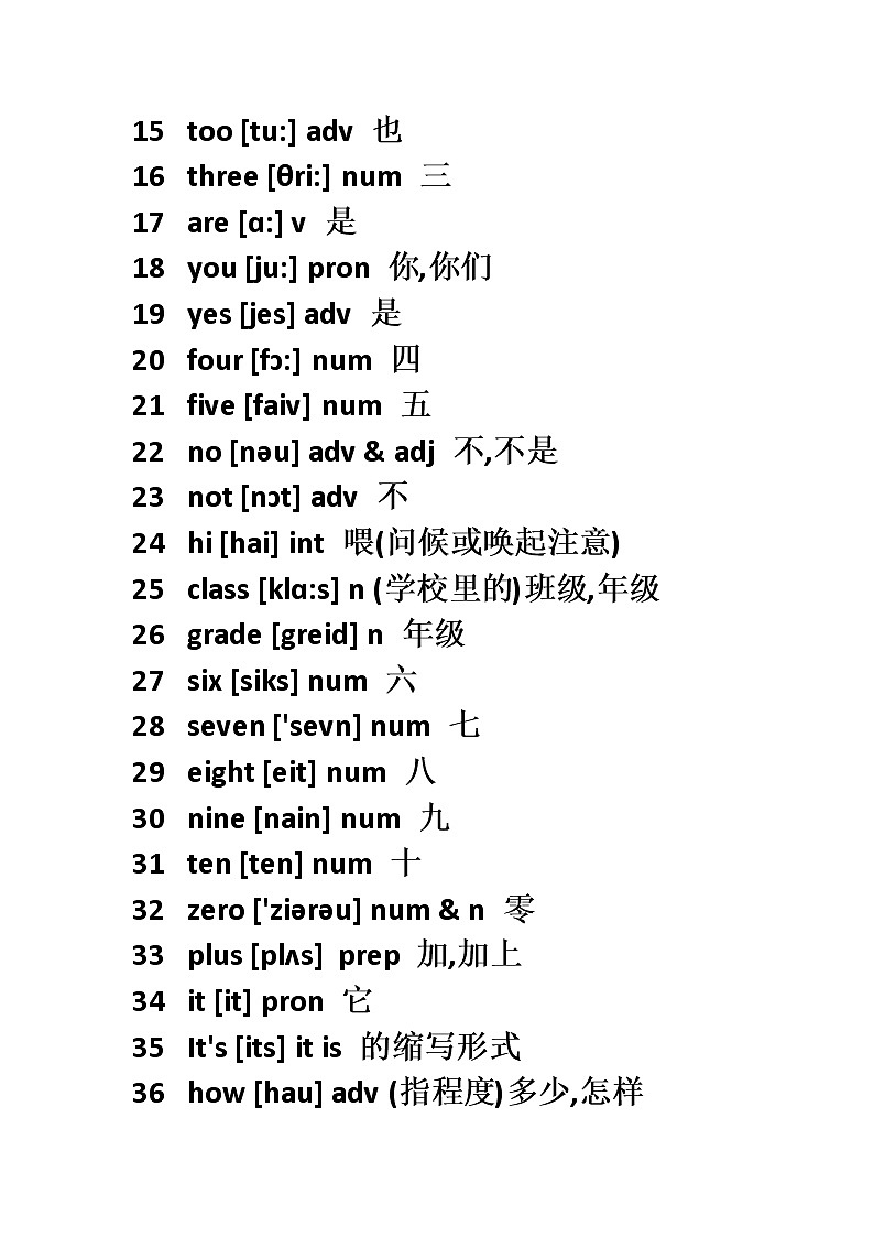初中英语单词大全（2182个）1第2页