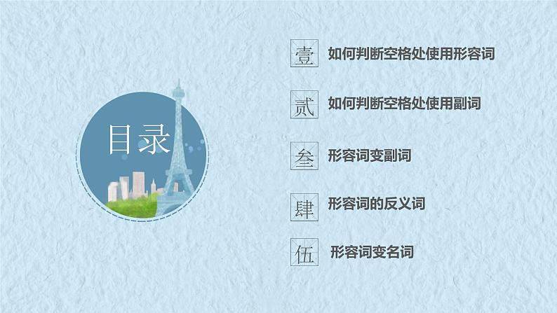 第二十三讲 如何判断形容词副词的用法课件02