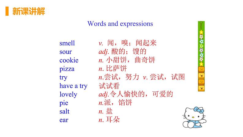 2020-2021学年外研版八年级英语下册Module1Unit1Itsmellsdelicious课件03