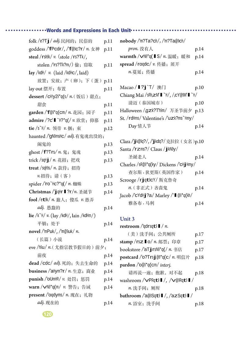 人教版英语九年级全册单词表第2页