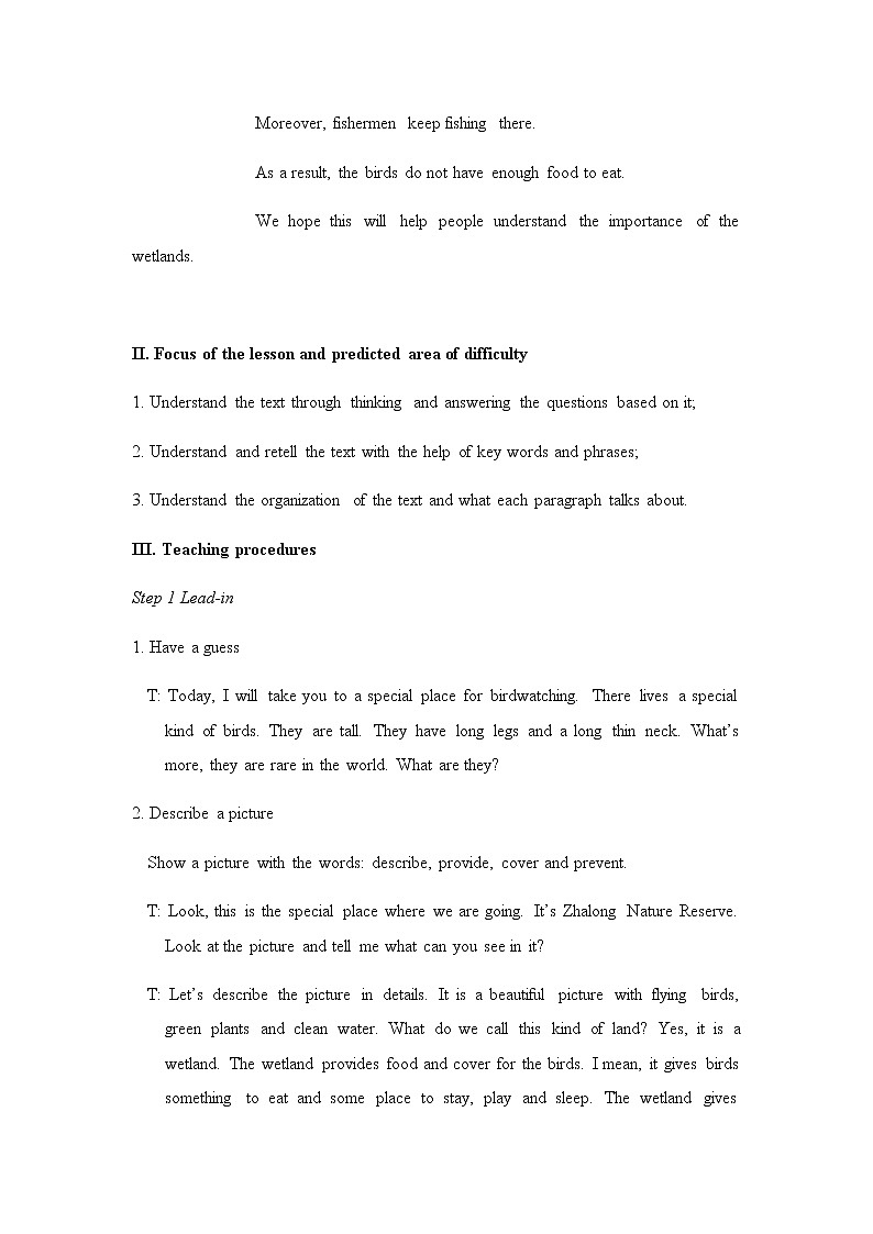 译林八年級英語上冊 Unit 6 Birdwatching 课时2 PPT课件+教案02
