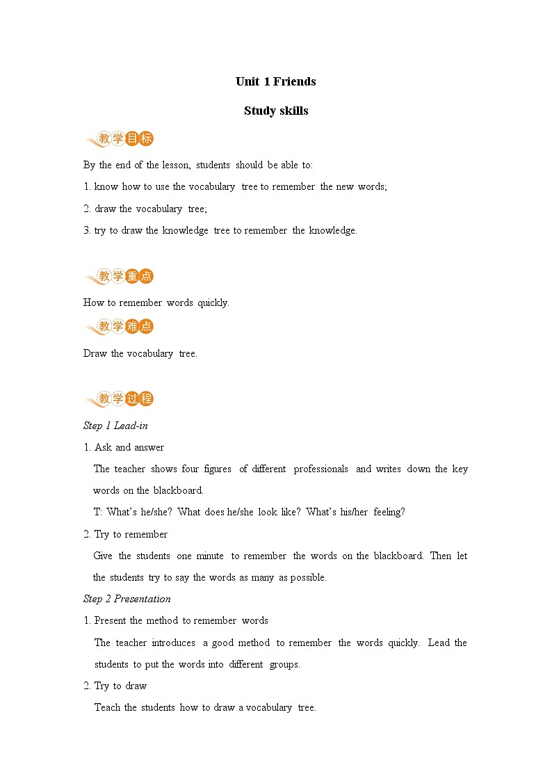 译林八年級英語上冊 Unit 1 Friends  课时6 PPT课件+教案01