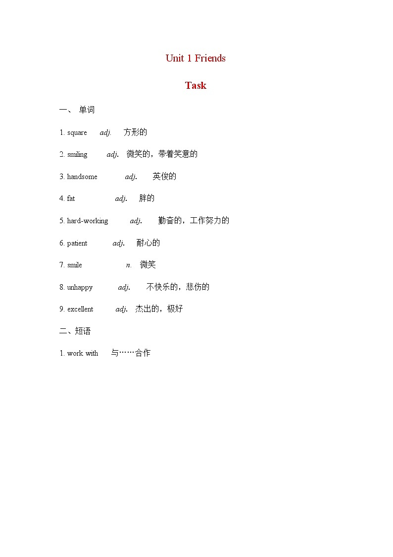 译林八年級英語上冊 Unit 1 Friends  课时7 PPT课件+教案01